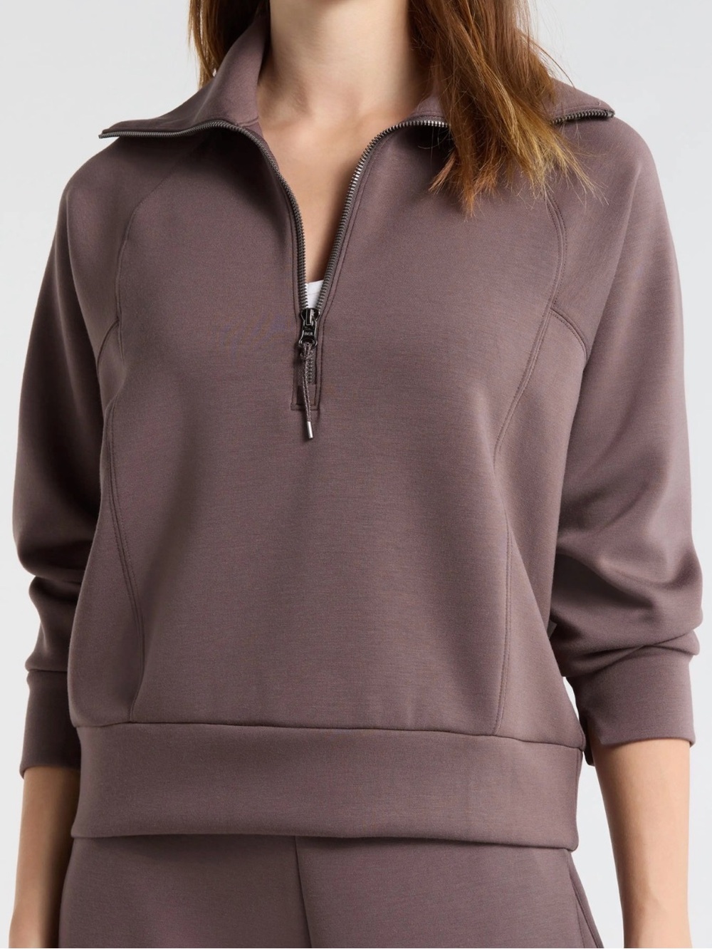 NWT Spanx AirEssentials Half Zip Sweatshirt